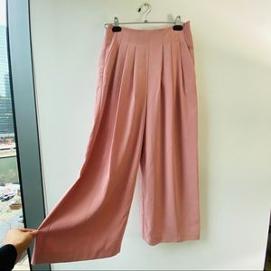 TOPSHOP: Ivy Crop Wide Leg Trousers (Size 4)